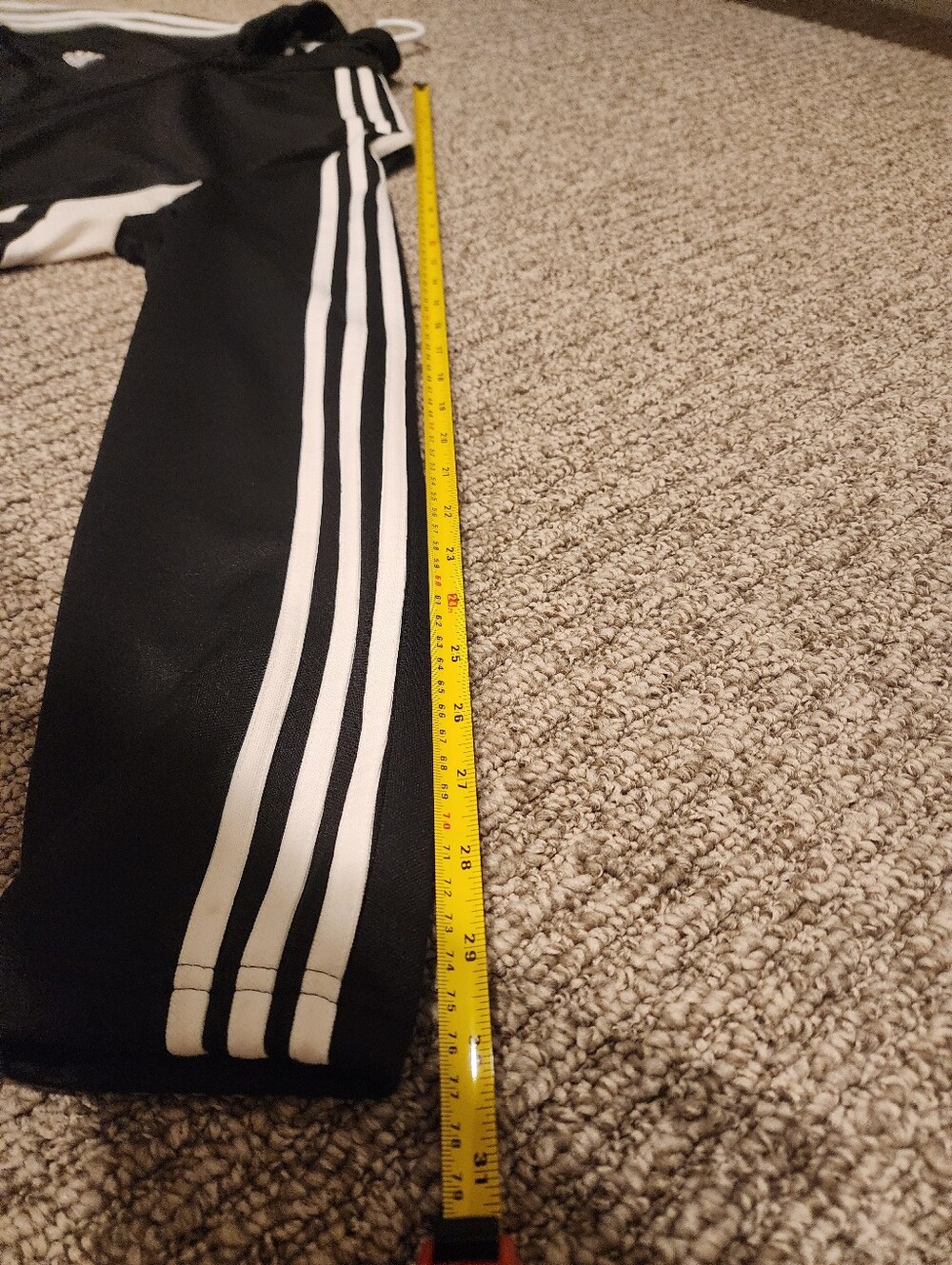 adidas Black Full-Zip Track Jacket with White Stripes - Picture 5 of 8